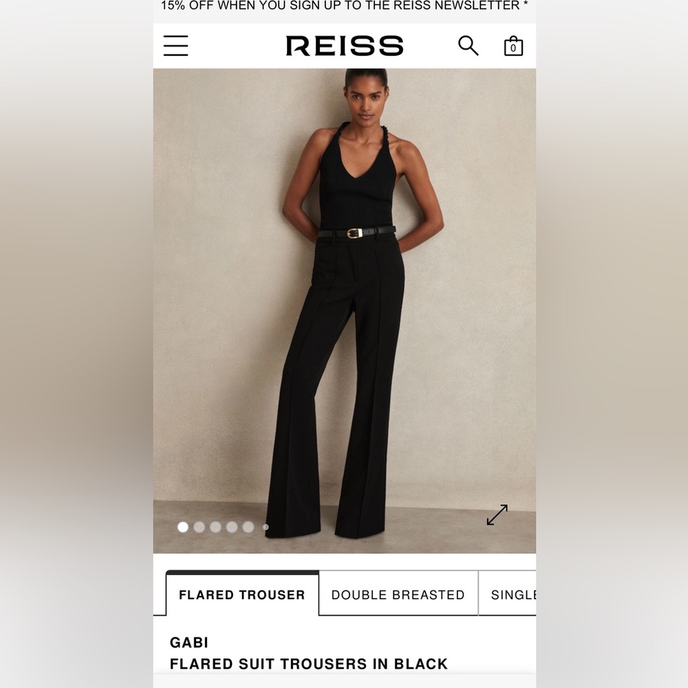 Brand new Reiss gabi flare trousers
